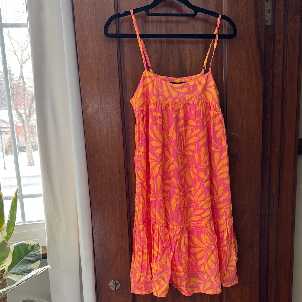 MINKPINK Pink and Orange Mini Dress
